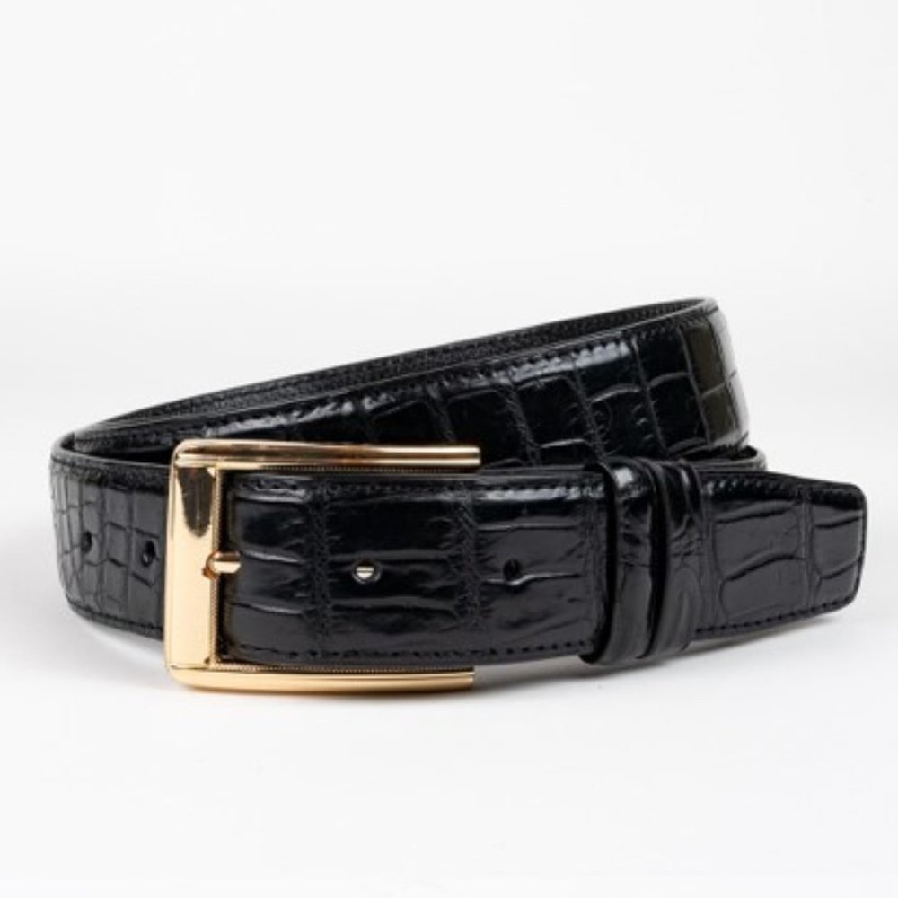 467. NWT MENS SHERRILL & BROTHERS TOBY 38 GENUINE CROCODILE BELT